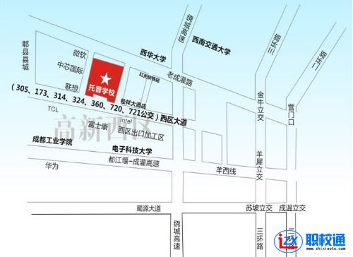 四川托普計算機職業(yè)學(xué)校地址及乘車路線