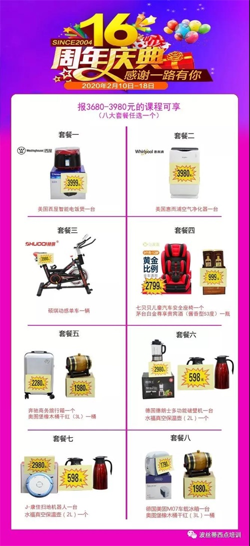 波絲蒂16周年慶，一線品牌百萬大禮套餐已備好！該出手時(shí)早出手！