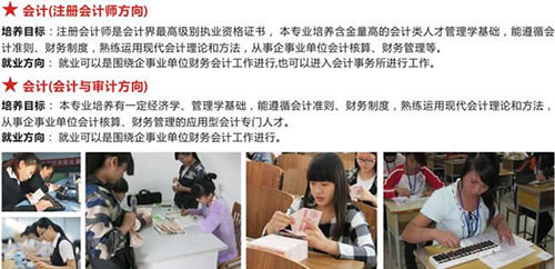重慶科技職業(yè)學院會計專業(yè)