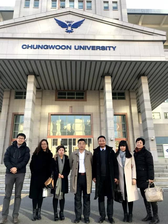 青島求實職業(yè)技術學院代表團訪問韓國青云大學