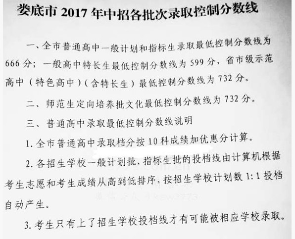 2020年婁底中考錄取分?jǐn)?shù)線,歷年婁底各高中錄取分?jǐn)?shù)線排名