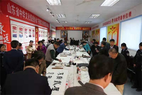 山東省中華文化促進(jìn)協(xié)會“齊魯文化進(jìn)校園”活動走進(jìn)山東東營金盾司法學(xué)校  