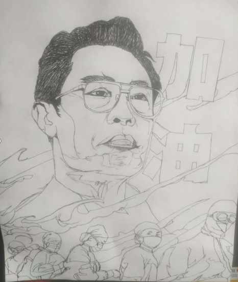 山東煤炭技師學(xué)院以畫抗“疫”，為抗疫助力