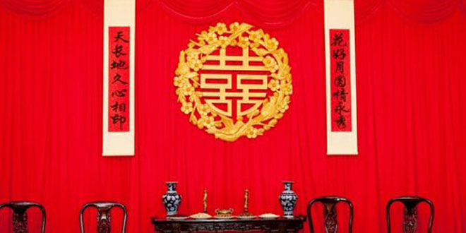 中國傳統(tǒng)習俗結(jié)婚對聯(lián)的正確寫法